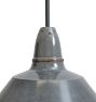 Vintage Industrial Pendant with Gray Enamel Shade Set of 7