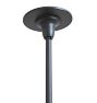 Vintage Industrial Pendant with Gray Enamel Shade Set of 7
