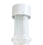 Vintage Mid Century Modern Italian Flush Mount with White Murano Glass Shade