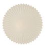 Vintage Mid Century Modern Flush Mount with Opalescent Sun Ray  Shade