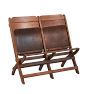 Vintage Traditional 20th Century Folding Theater Seats