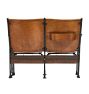 Vintage Traditional 20th Century Folding Theater Seats with Iron Frame