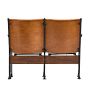Vintage Traditional 20th Century Folding Theater Seats with Iron Frame