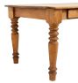 Vintage Traditional 3-Drawer Dining Table with Turned Legs