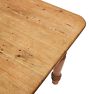 Vintage Traditional 3-Drawer Dining Table with Turned Legs