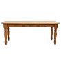 Vintage Traditional 3-Drawer Dining Table with Turned Legs
