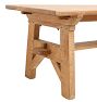 Vintage Traditional Oak Dining Table with Trestle Base