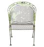 Vintage Traditional Outdoor Iron Painted Chairs Set of 4
