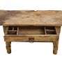 Vintage Traditional Spanish Oak Worktable with Drawer