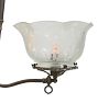 Vintage Victorian Brass Two Light Pendant