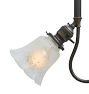 Vintage Victorian Brass Two Light Pendant