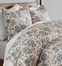 Liora Printed Full/Queen Duvet Pearl Blue