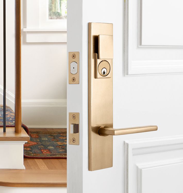 Arlo Lever Exterior Bronze Door Set | Rejuvenation