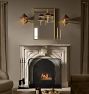 Beaded Cast Brass Frame Mirror