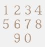 Eastmont 6" Bronze House Numbers