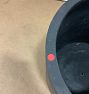 Open Box: Modern Fiberstone Cylinder Planter - Black