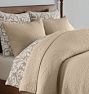 Pick-Stitch Cotton Quilt &amp; Shams