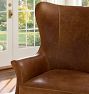 Clinton Modern Wingback Leather Chair