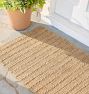 Braided Stripe Handspun Jute Doormat