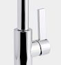 Corsano Culinary Kitchen Faucet Blade Handle with Button Sprayer