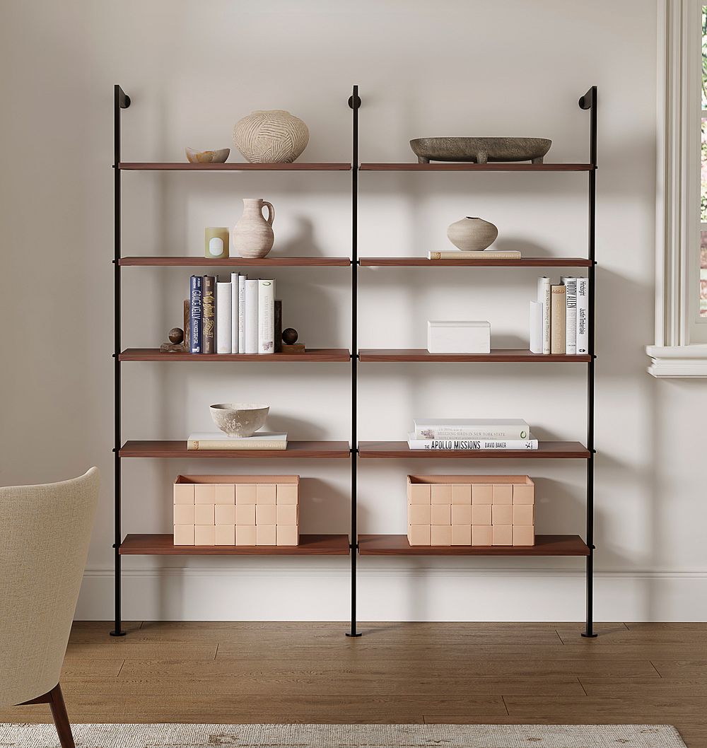 Holgate Double Shelf Set with 72" Rails by Rejuvenation