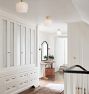 Poplar Semi-Flush Mount, Glass Shades