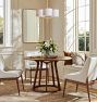 Rhone Chandelier, 24" Width in Fabric Shades