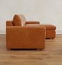 Roswell Leather 2-Piece Chaise Sectional