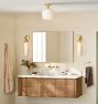 Theo Semi-Flush Mount, Glass Shades