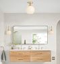 Theo Semi-Flush Mount, Glass Shades