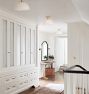 Theo Semi-Flush Mount, Glass Shades