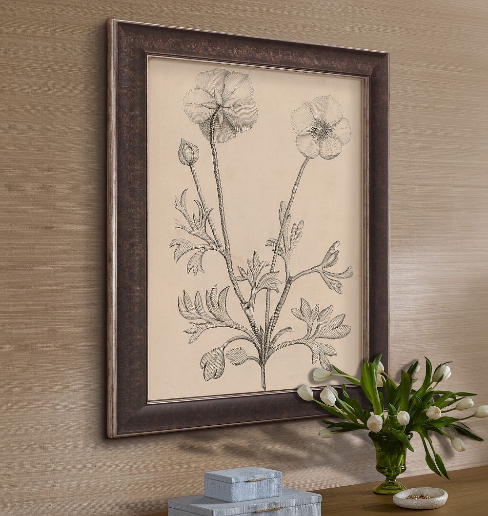 French Botanicals Wall Art Print by Rejuvenation