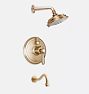 Montecito Lever Handle Thermostatic Shower & Tub Set, Satin Bronze PVD PVD