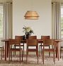 Waverleigh Drum Chandelier, Rattan Shade