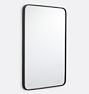 Open Box: Rounded Rectangle Metal Framed Mirror (24"W x 36"H), French Cleat - Oil-Rubbed Bronze
