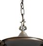 Vintage Classical Revival Chandelier 3 Light Bare Bulb