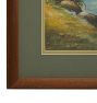 Vintage Painting of Landscape with Scenic River