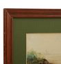 Vintage Painting of Scenic Trees Landscape in Watercolor