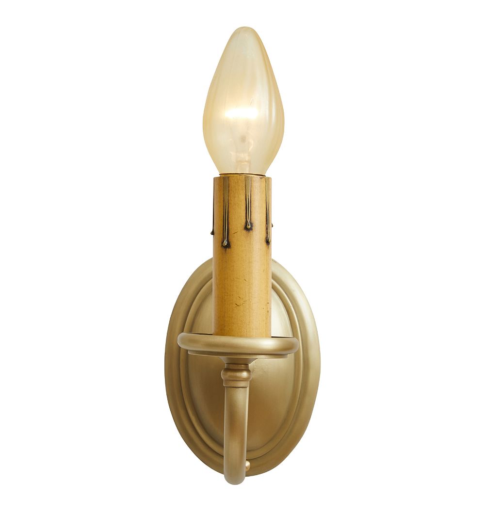 Vintage Pair Traditional Sconce Single Candle Light by Rejuvenation