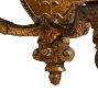 Vintage Romance Revival Double Sconces Coat of Arms Set of 4 Brass