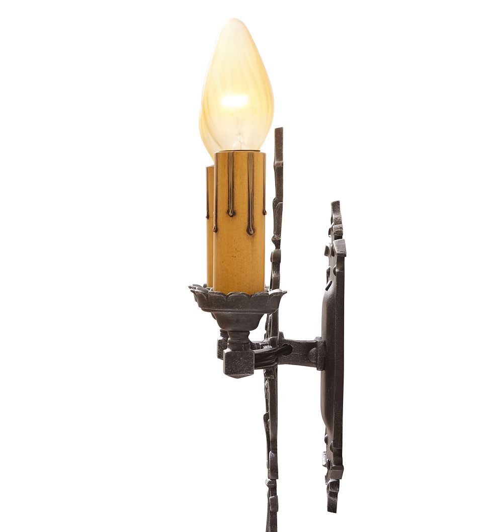 Vintage Romance Revival Double Sconces Pair of 2 Cast by Rejuvenation