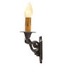 Vintage Spanish Revival Double Sconce Iron Candle Pair 2