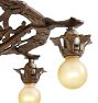 Vintage Classical Revival Chandelier 5 Arm Cast Iron