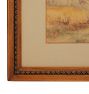 Vintage Painting of Landscape with Scenic River