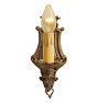Vintage Pair Romance Revival Sconce Single Candle Light Painted