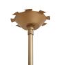 Vintage Pendant with rounded Cylinder glass Shade open top