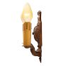 Vintage Revival Double Sconce Hammered Bronze Pair of 2