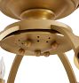 Vintage Romance Revival Chandelier Six Light Bulb and Candle Combo
