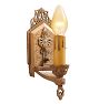 Vintage Set Art Deco Sconce One Double and Three Singles Light Candle
