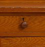 Vintage Side Table Gallery Top Grainpainted w/Door &amp; Drawer